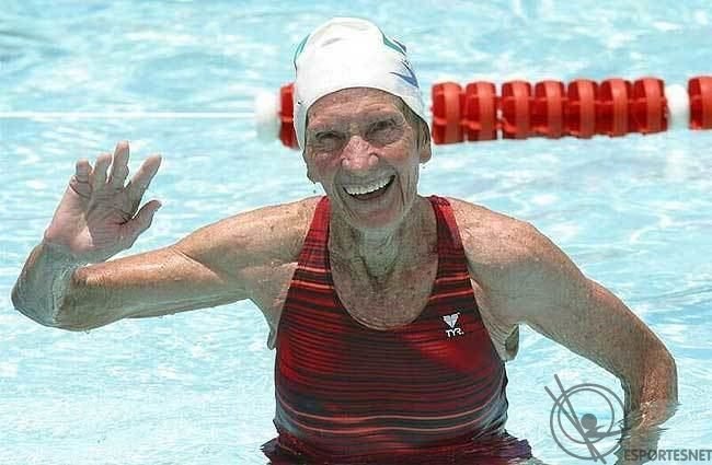 A eterna rainha das piscinas