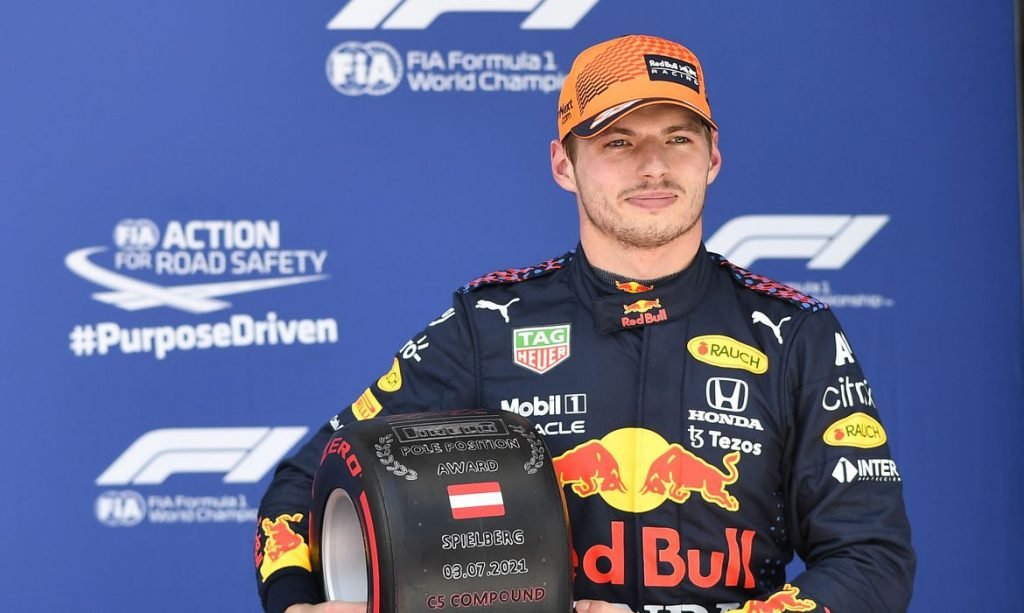 verstappen pole na Austria