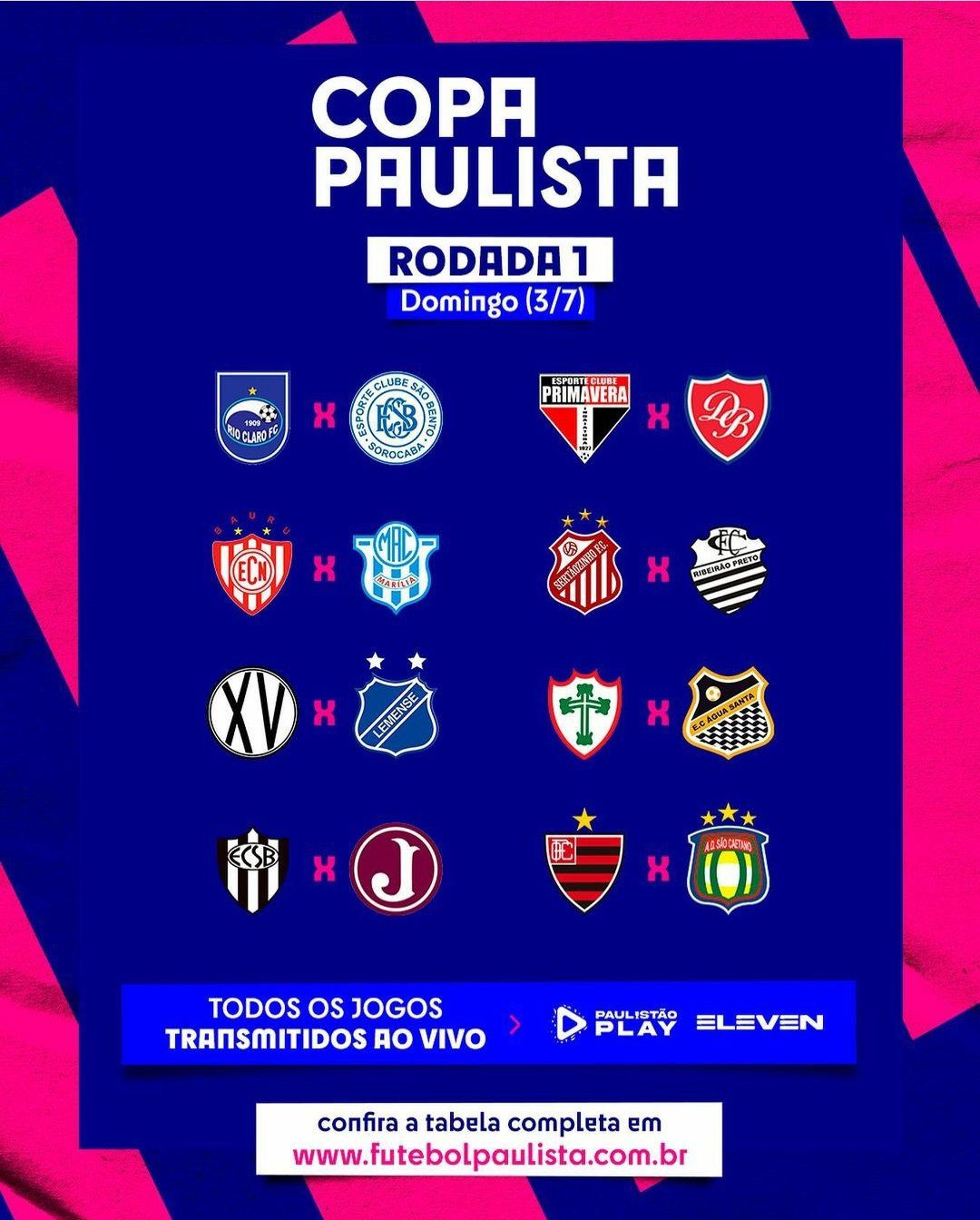 FPF divulga tabela da Copa Paulista
