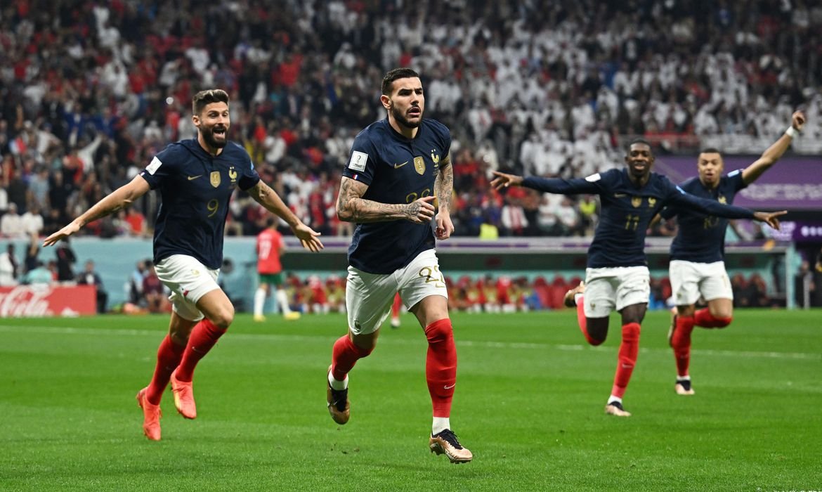 Les bleus en finale face à l’Argentine (Os azuis na final contra a Argentina)