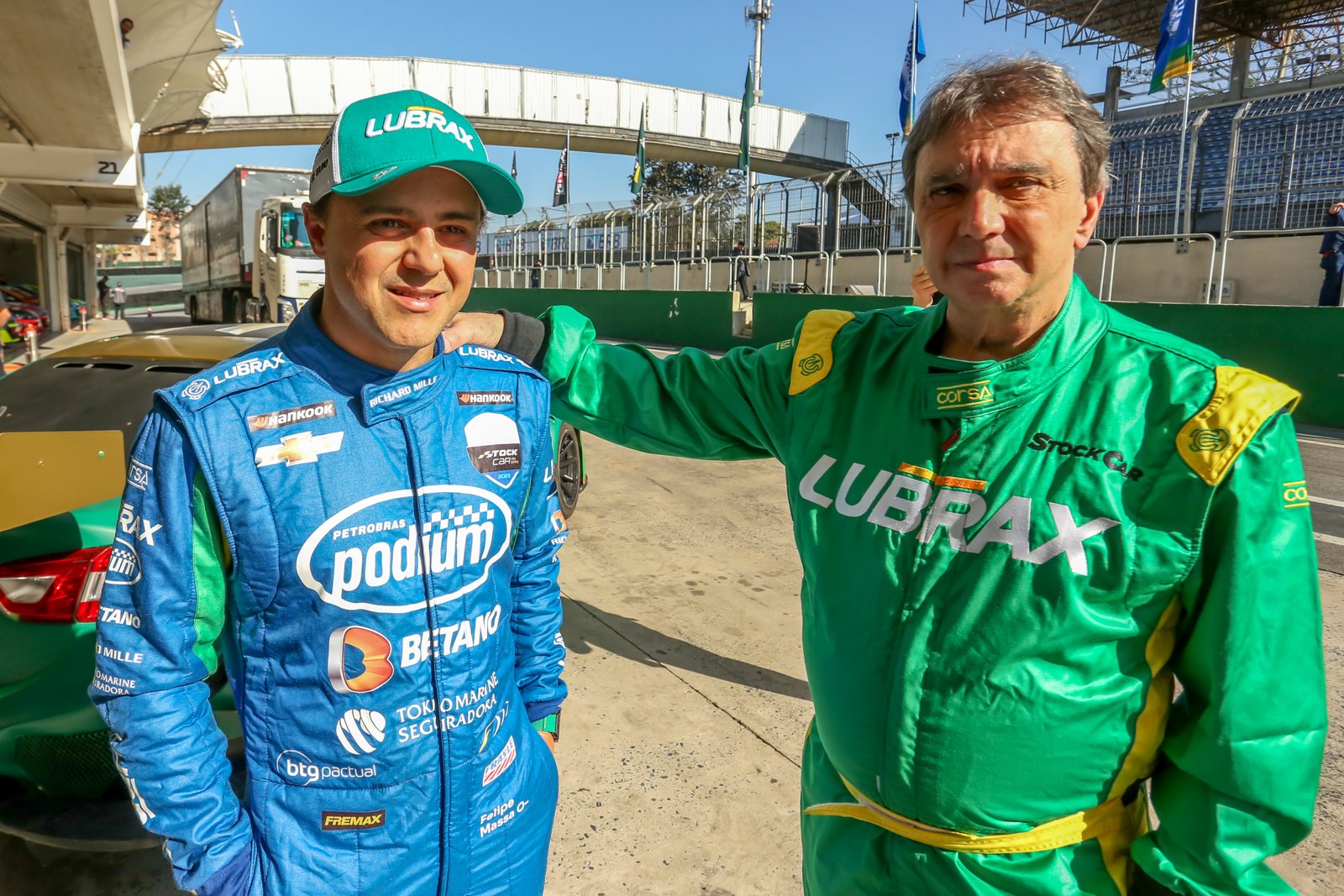 Felipe Massa leva Reginaldo Leme para volta rápida em Interlagos