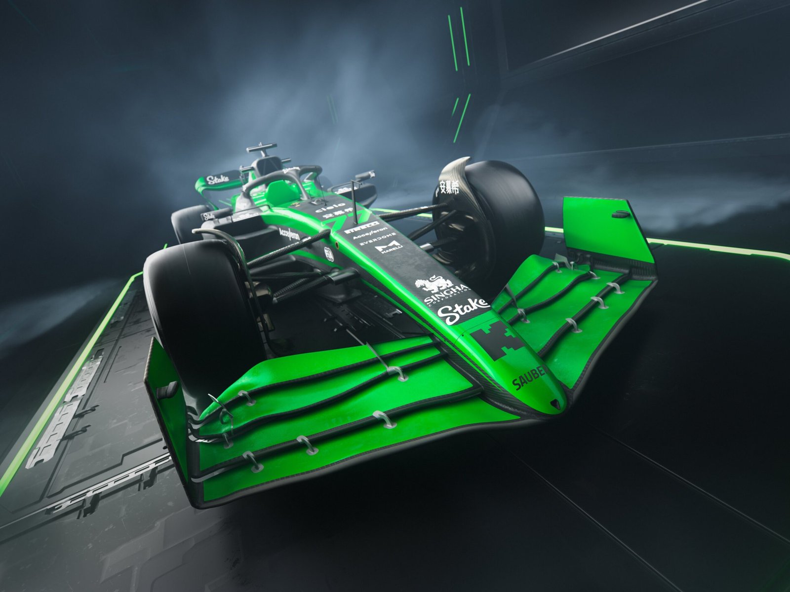 Sauber apresenta C44 verde na esperança de novos rumos