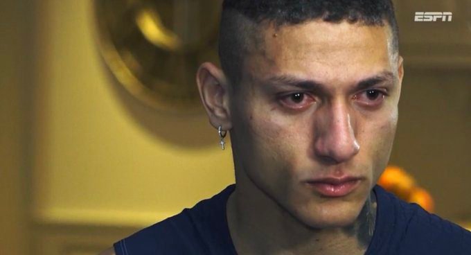 Richarlison abre o coração na ESPN