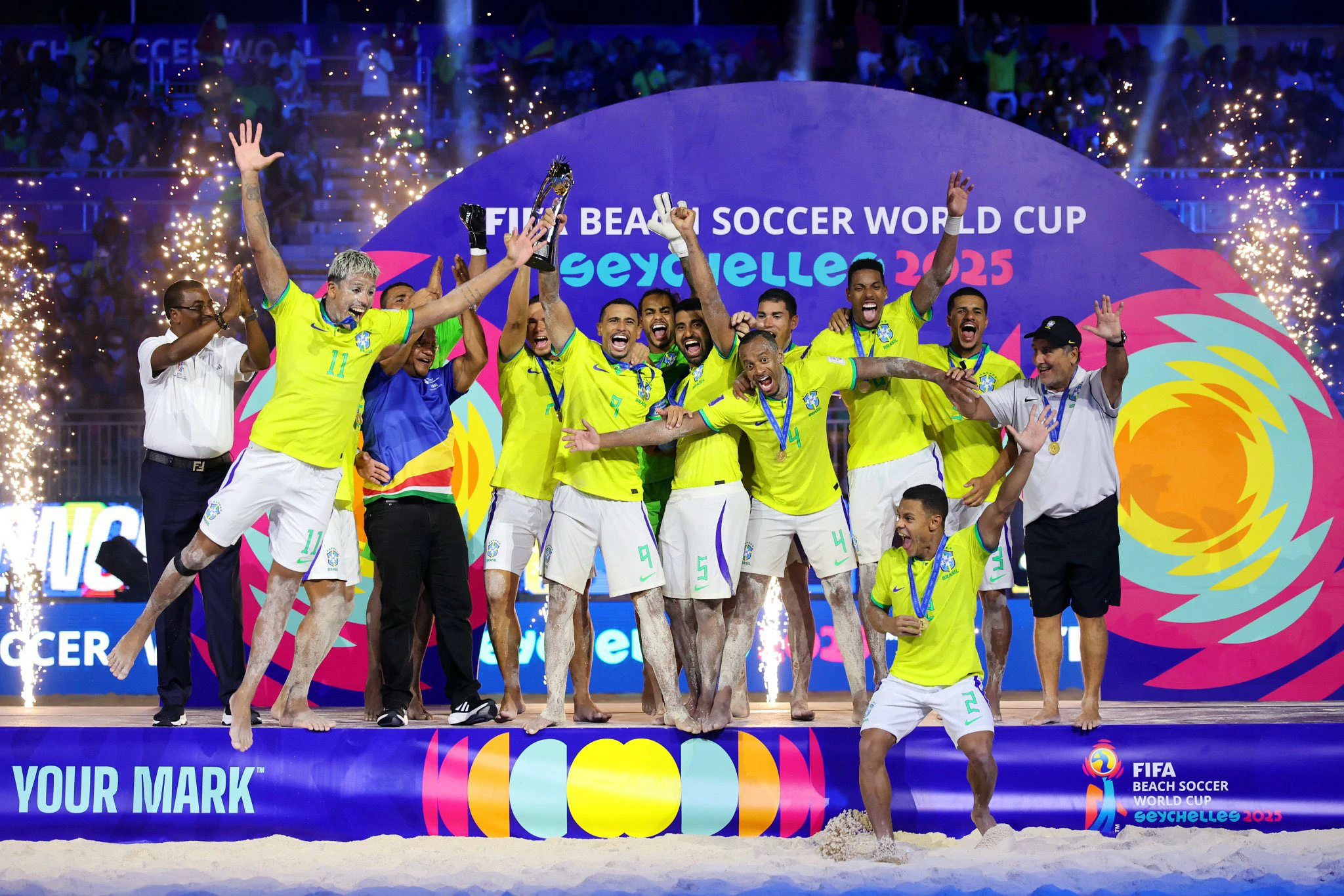 Heptacampeonato histórico! Brasil reina absoluto nas areias das Seicheles em final épica